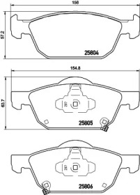 HELLA PAGID 8db355021431 -  Комплект тормозных колодок, дисковый тормоз